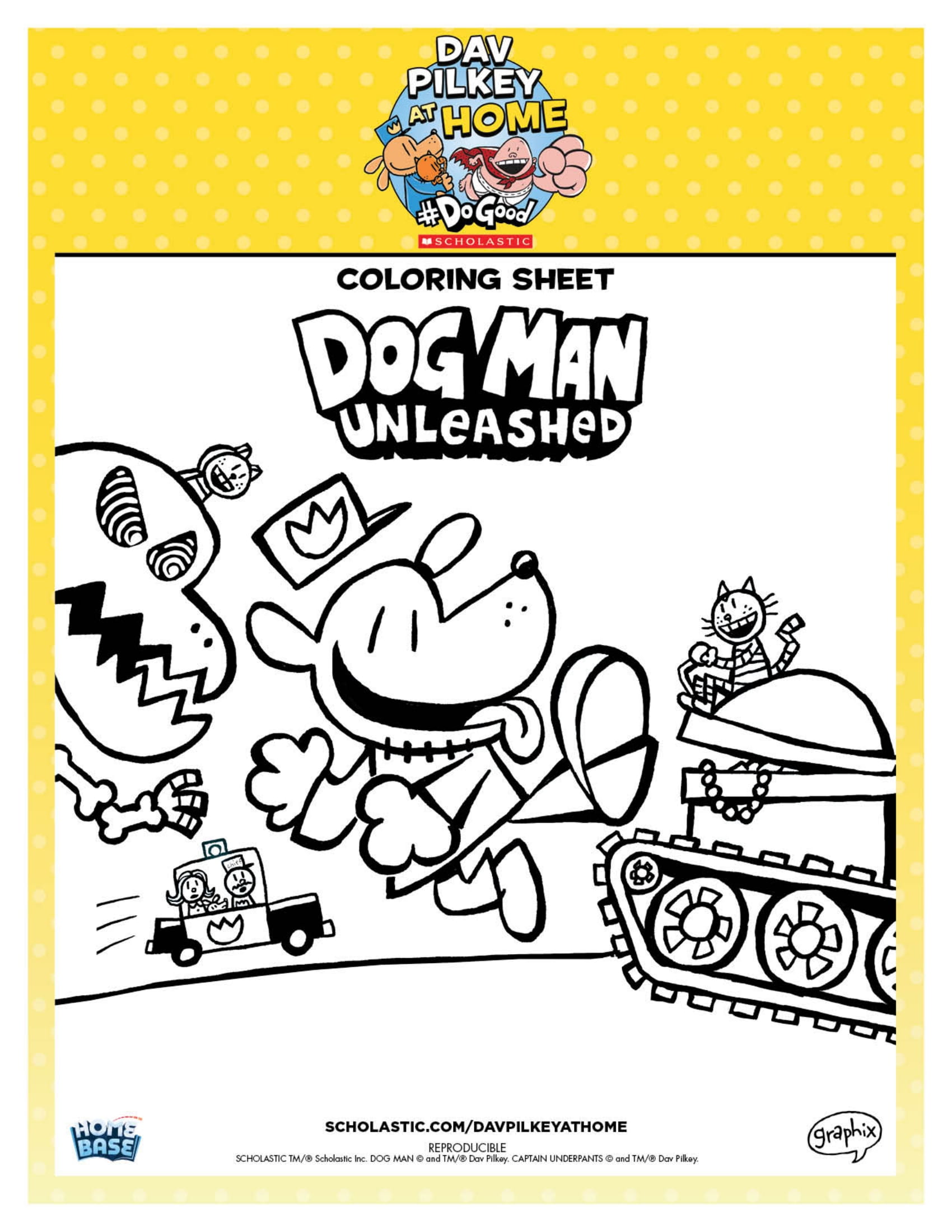 19 Dog Man Coloring Pages (Free PDF Printables)